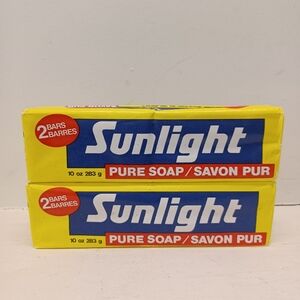 Sunlight Pure Soap Laundry Detergent Hand Washing Bar 2 X 2 Pack